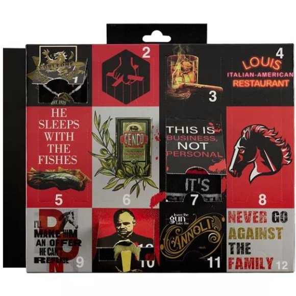 THE GODFATHER 12 Days Of Socks Crew & Low Cut Socks Men's Shoe 6-12 NEW - Picture 3 of 4